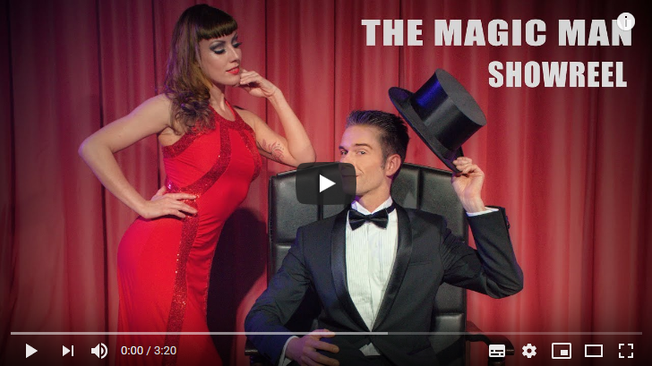 The Magic Man - Showreel - ein Youtube-Video - geteilt im magischer-anzeiger.de